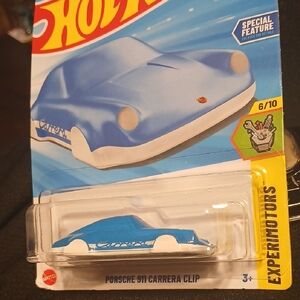 Hot Wheels Blue Porsche 911 Carrera Clip